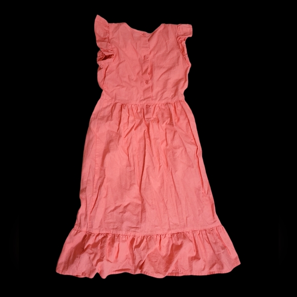 Carter's Kids Girls Coral Sleeveless Ruffle Dress - Picture 3 of 6